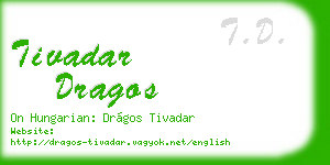 tivadar dragos business card